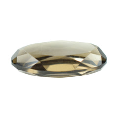 SMOKY QUARTZ BOTH SIDE TABLE CUT IRREGULAR OVAL 11.50X6.70MM 1.90 Cts.