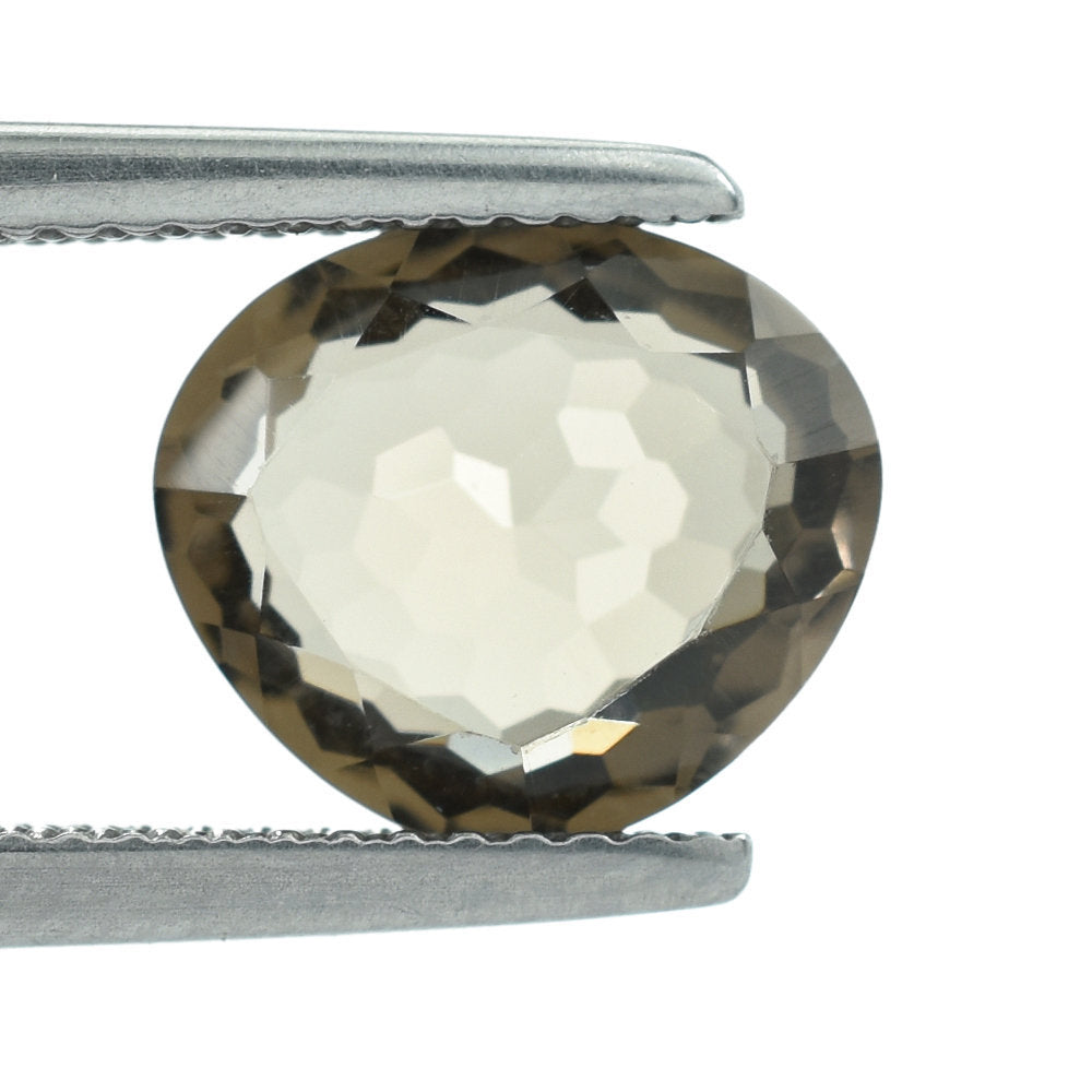 SMOKY QUARTZ IRREGULAR CUT IRREGULAR TRILLION 10.50X9MM 2.50 Cts.