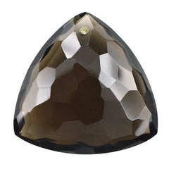 SMOKY QUARTZ IRREGULAR CUT BRIOLETTE TRILLION (FULL DRILL) 25MM 32.90 Cts.