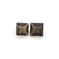 SMOKY QUARTZ PRINCESS CUT SQUARE 6MM 1.07 Cts.