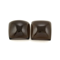 SMOKY QUARTZ SQUARE CAB 13MM 10.35 Cts.