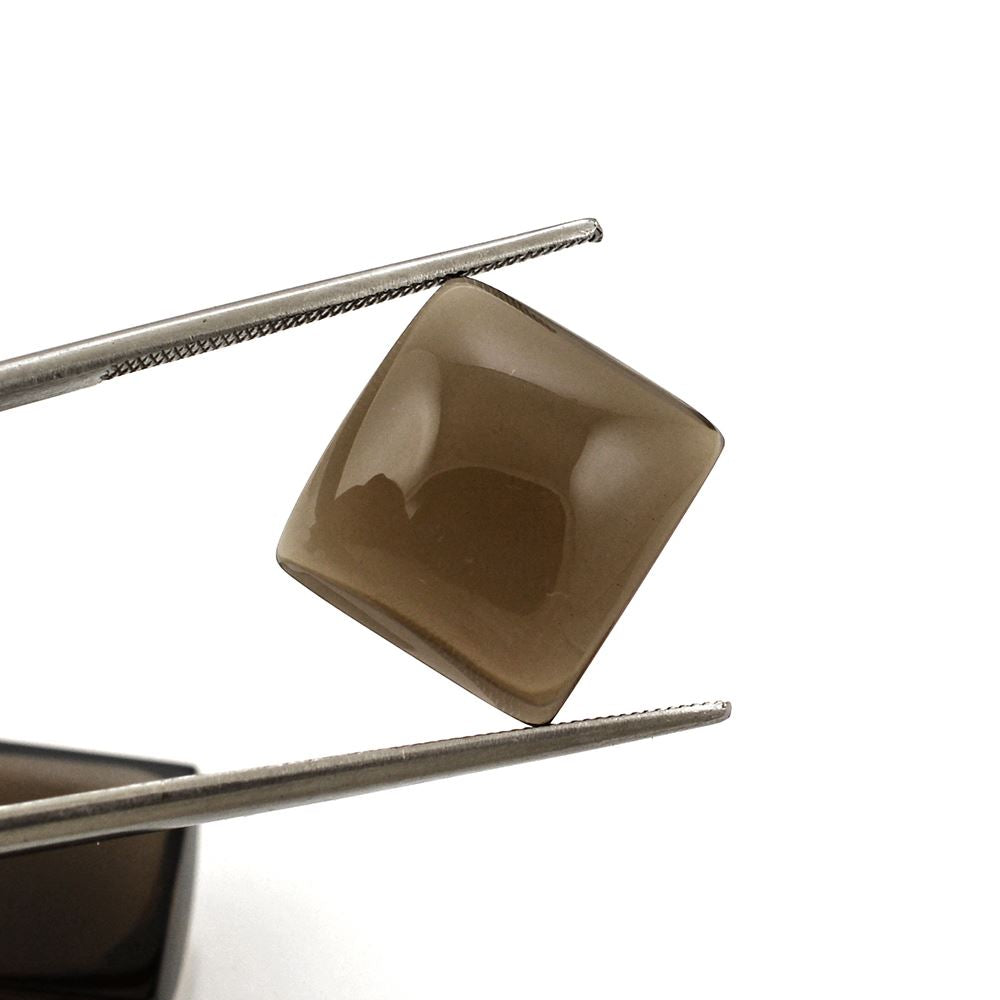 SMOKY QUARTZ SQUARE CAB 13MM 10.35 Cts.