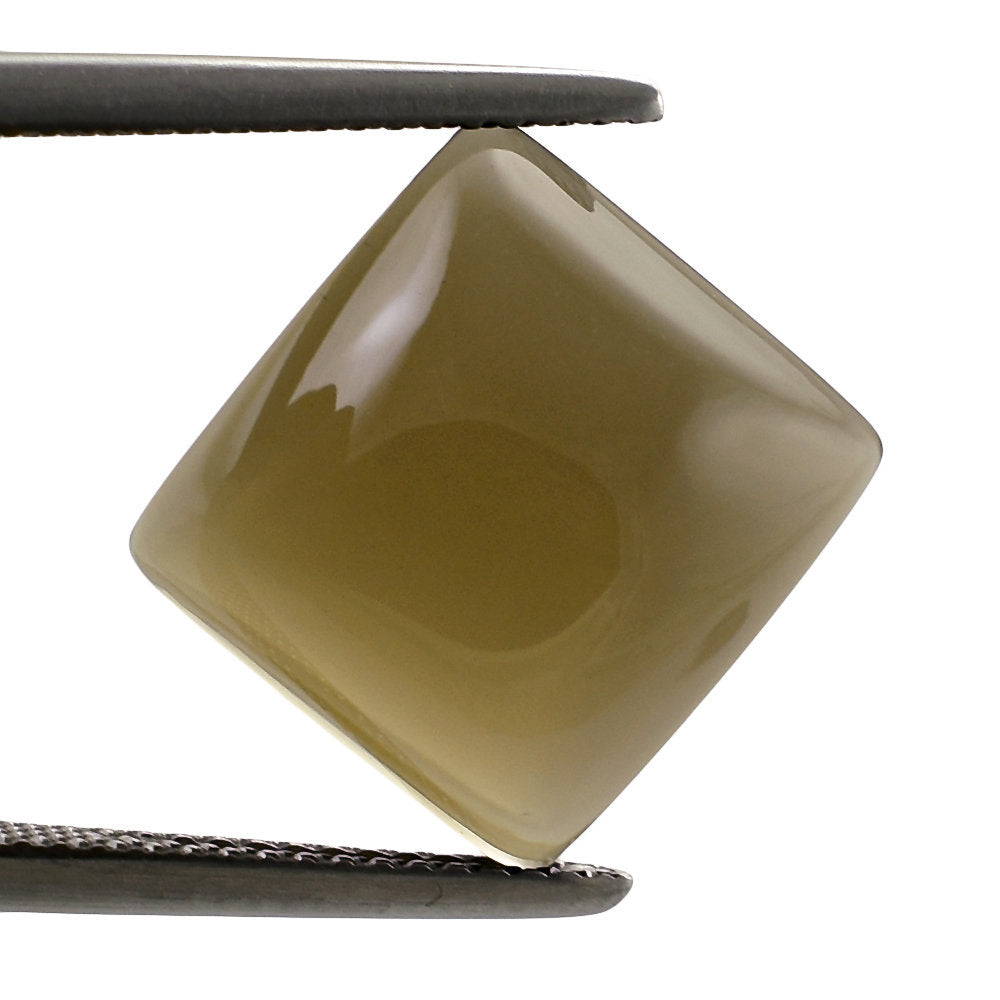 SMOKY QUARTZ SQUARE CAB 13MM 10.35 Cts.