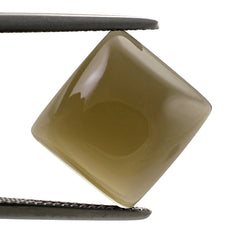 SMOKY QUARTZ SQUARE CAB 13MM 10.35 Cts.