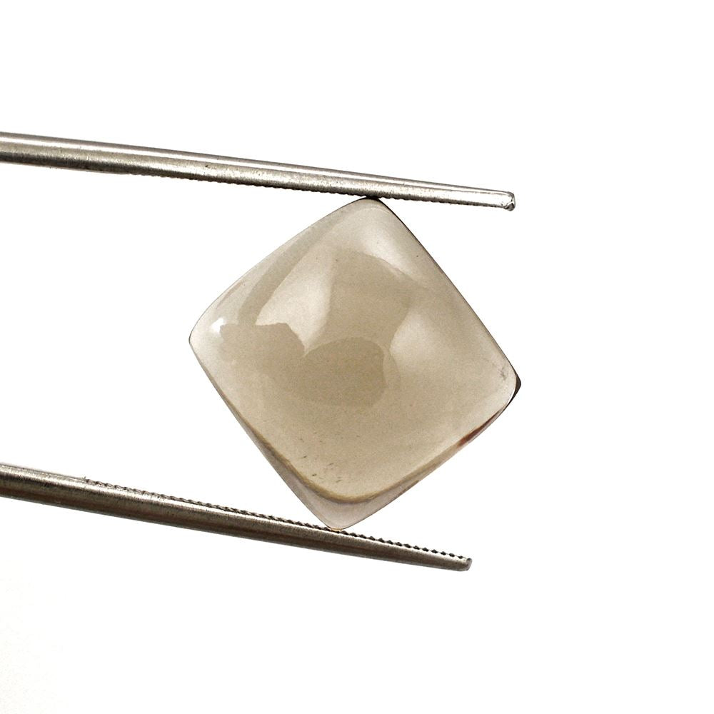 SMOKY QUARTZ SQUARE CAB 13MM 9.57 Cts.