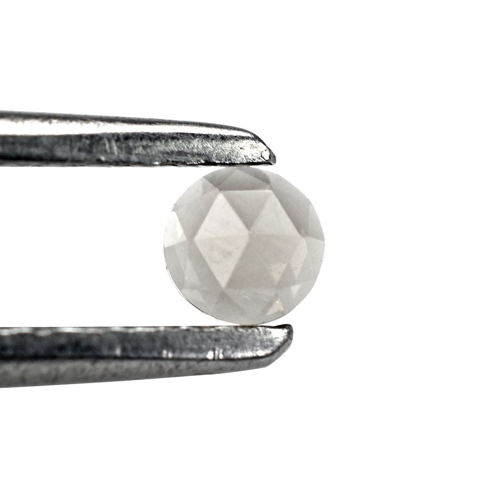 SMOKY QUARTZ ROSE CUT ROUND CAB 3MM 0.10 Cts.