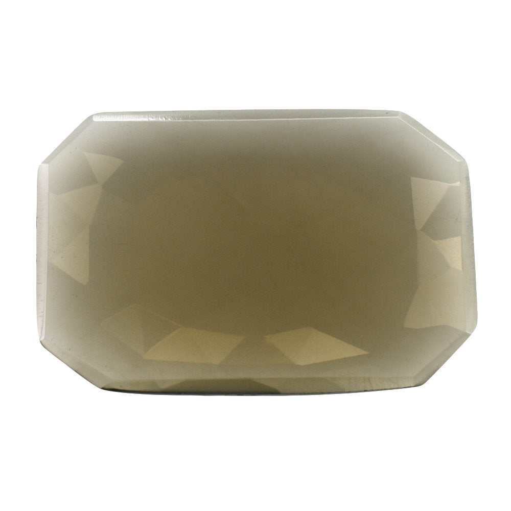 SMOKY QUARTZ ROSE CUT OCTAGON CAB (FLAT) 36X24MM 25.89 Cts.