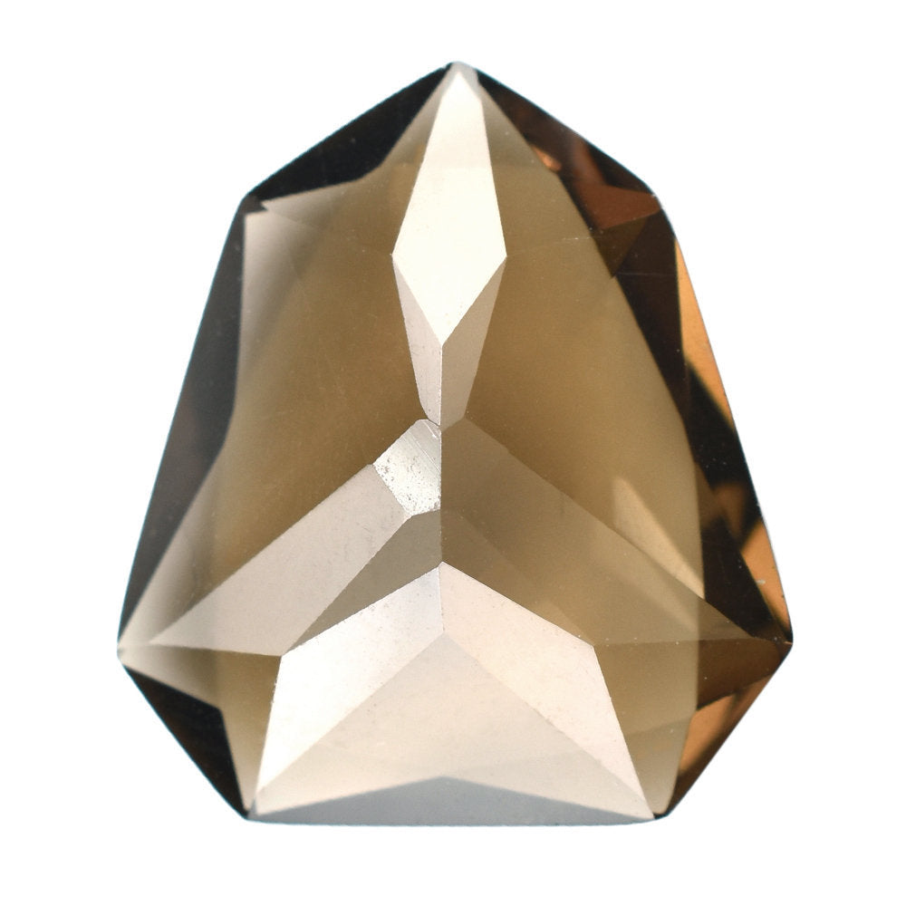 SMOKY QUARTZ STEP CUT FANCY 20X18MM 14.77 Cts.