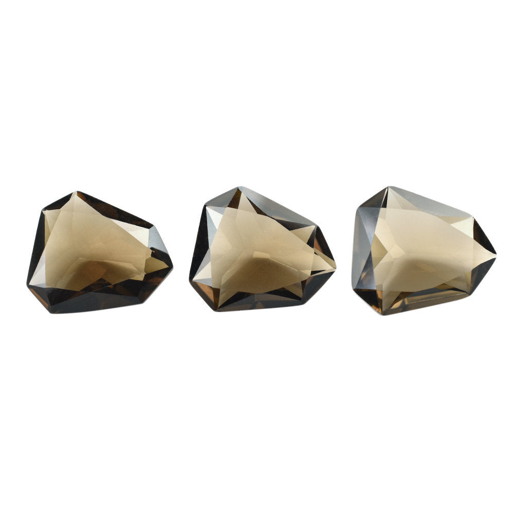 SMOKY QUARTZ STEP CUT FANCY 20X18MM 14.77 Cts.