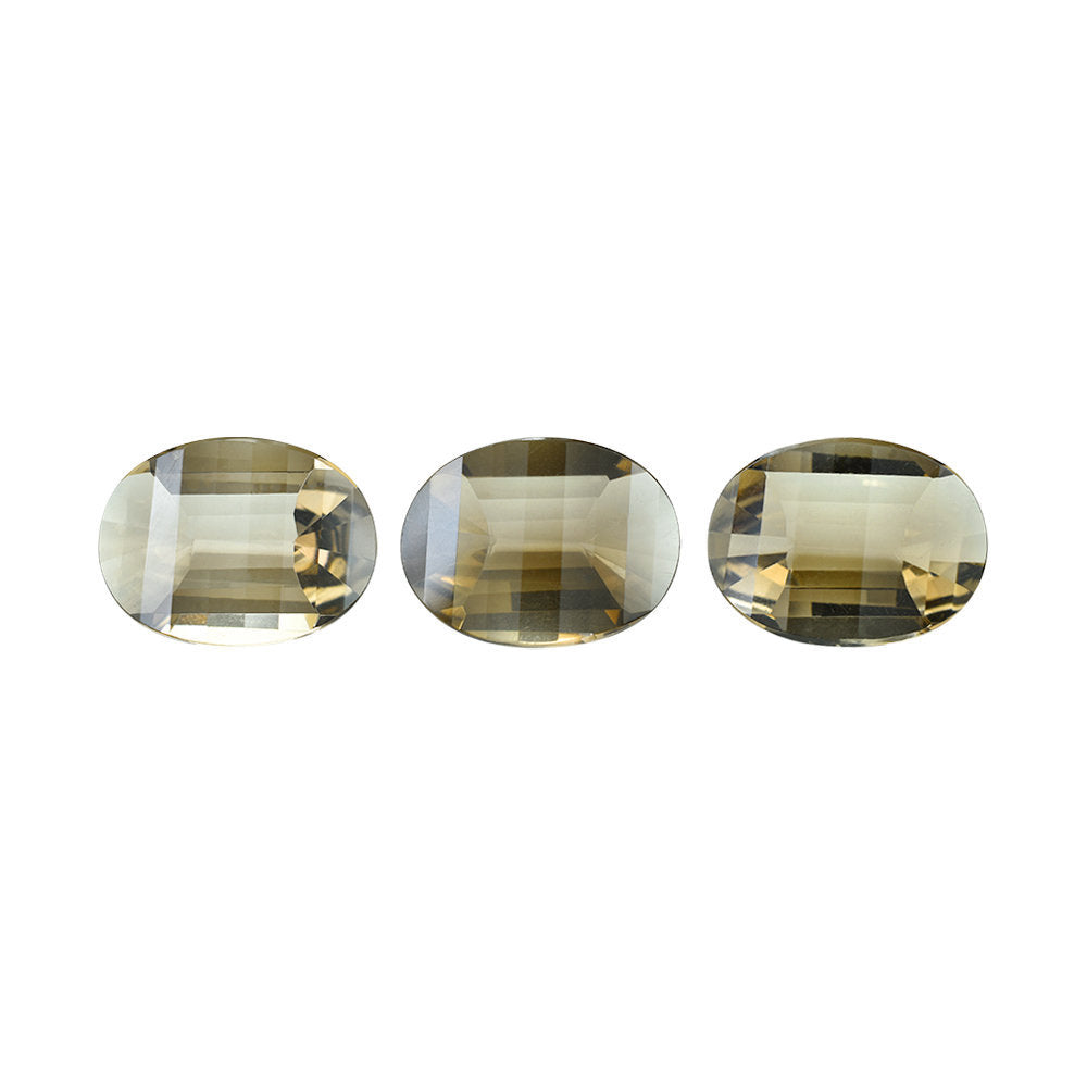 SMOKY QUARTZ STEP CUT OVAL 20X15MM 13.42 Cts.