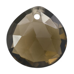 SMOKY QUARTZ ROSE CUT BRIOLETTE HEART (FULL DRILL) 12MM 5.50 Cts.