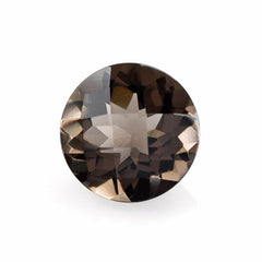 SMOKY QUARTZ CHECKER CUT ROUND 11MM 4.29 Cts.