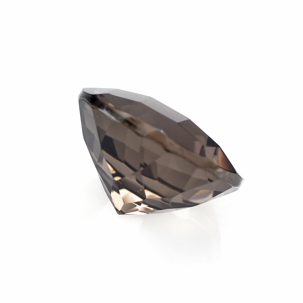 SMOKY QUARTZ CHECKER CUT ROUND 11MM 4.29 Cts.