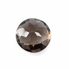 SMOKY QUARTZ CHECKER CUT ROUND 11MM 4.29 Cts.