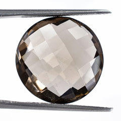SMOKY QUARTZ BRIOLETTE ROUND 18MM 18.00 Cts.