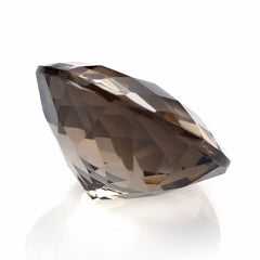 SMOKY QUARTZ CHECKER CUT ROUND 18MM 18.00 Cts.