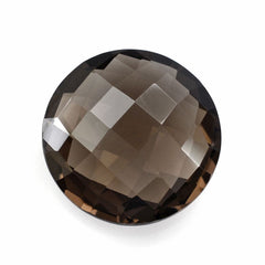 SMOKY QUARTZ BRIOLETTE ROUND 18MM 15.63 Cts.