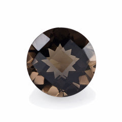 SMOKY QUARTZ CHECKER CUT ROUND 11MM 4.50 Cts.