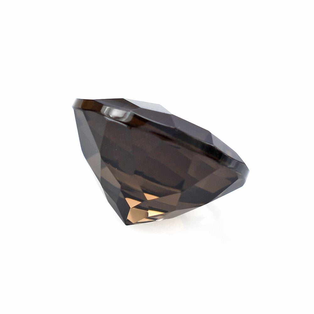 SMOKY QUARTZ CHECKER CUT ROUND 11MM 4.50 Cts.