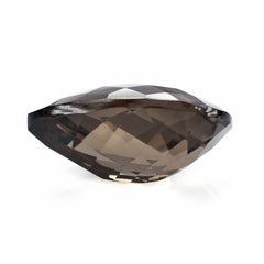 SMOKY QUARTZ CHECKER CUT PEAR 20X15MM 14.09 Cts.