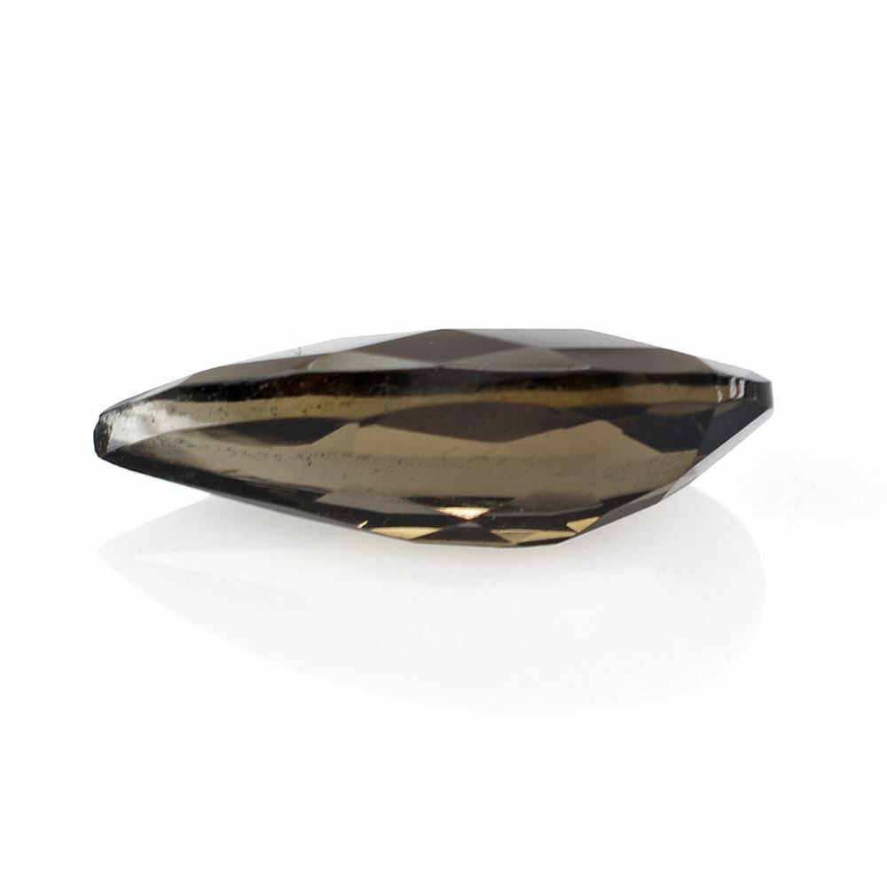 SMOKY QUARTZ CHECKER CUT PEAR 15X6MM 2.33 Cts.