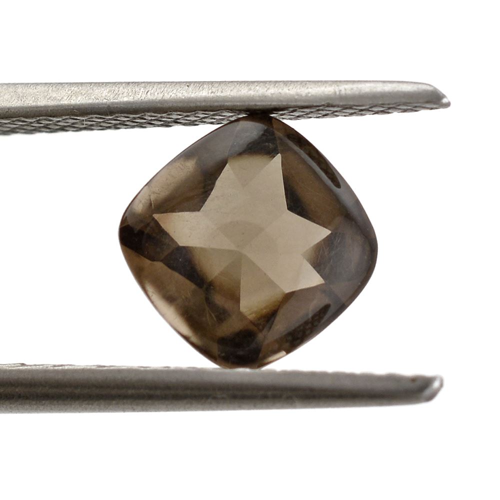 SMOKY QUARTZ BUFFTOP CUSHION 7MM 1.40 Cts.