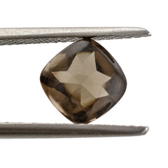 SMOKY QUARTZ BUFFTOP CUSHION 7MM 1.40 Cts.