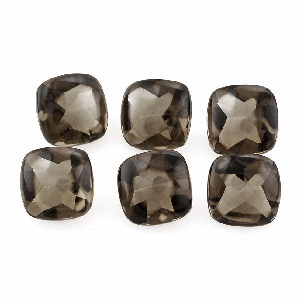 SMOKY QUARTZ BUFFTOP CUSHION 7MM 1.40 Cts.