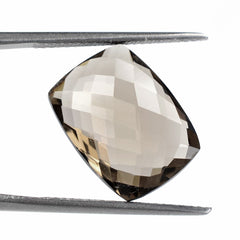 SMOKY QUARTZ BRIOLETTE CUSHION 16X12MM 8.50 Cts.