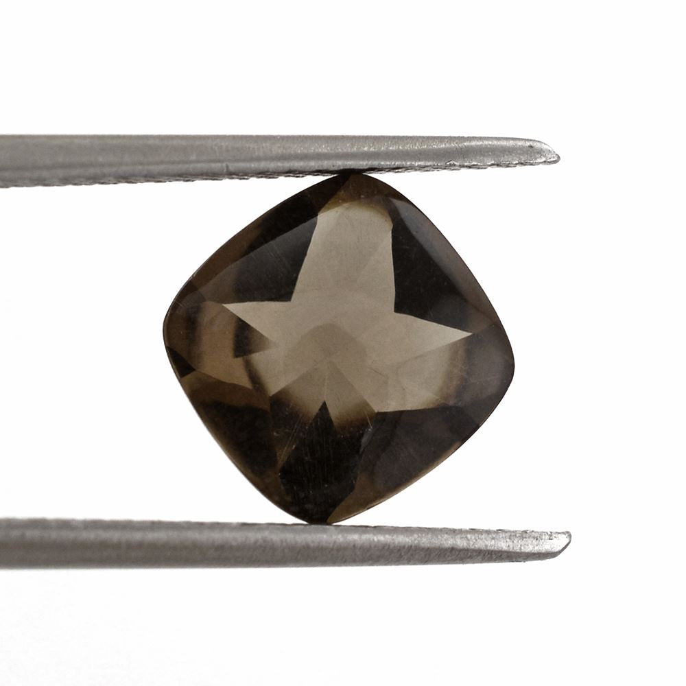 SMOKY QUARTZ BUFFTOP CUSHION 9MM 2.75 Cts.