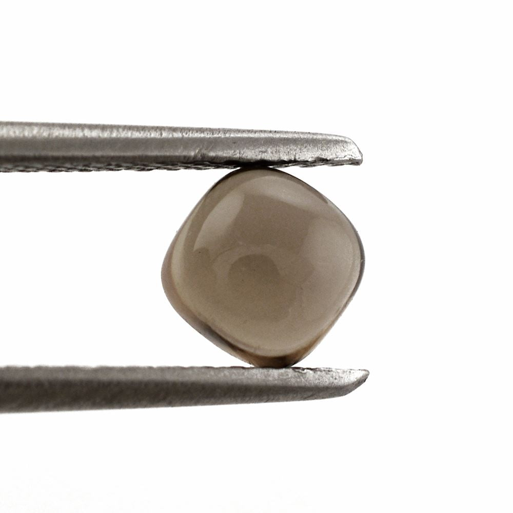 SMOKY QUARTZ CUSHION CAB 5MM 0.65 Cts.