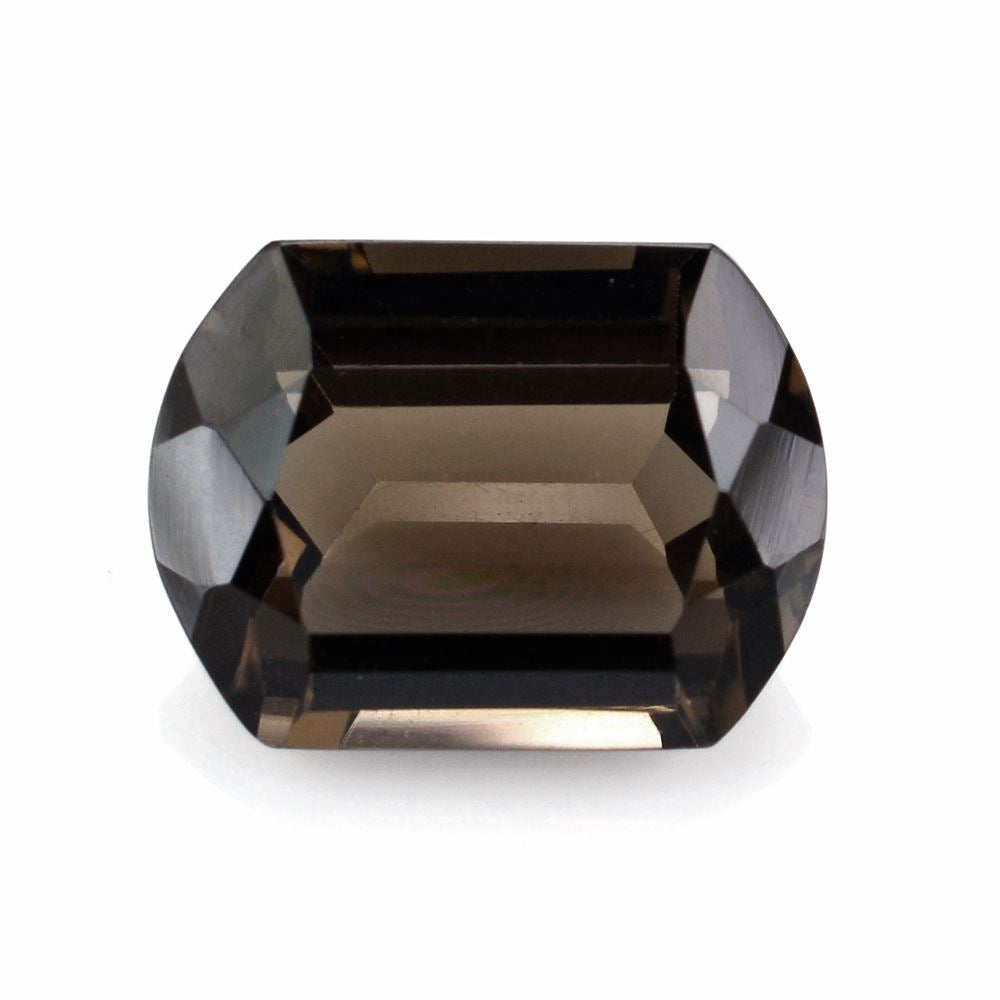 SMOKY QUARTZ FANCY CUT CUSHION 16X12MM 6.88 Cts.
