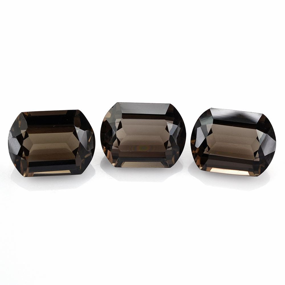 SMOKY QUARTZ FANCY CUT CUSHION 16X12MM 6.88 Cts.