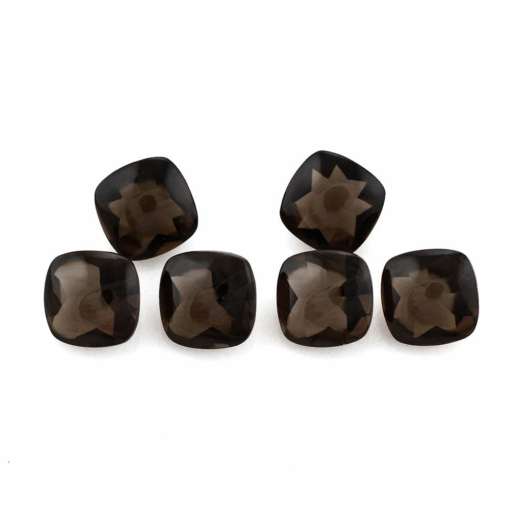 SMOKY QUARTZ BUFFTOP CUSHION 7MM 1.35 Cts.