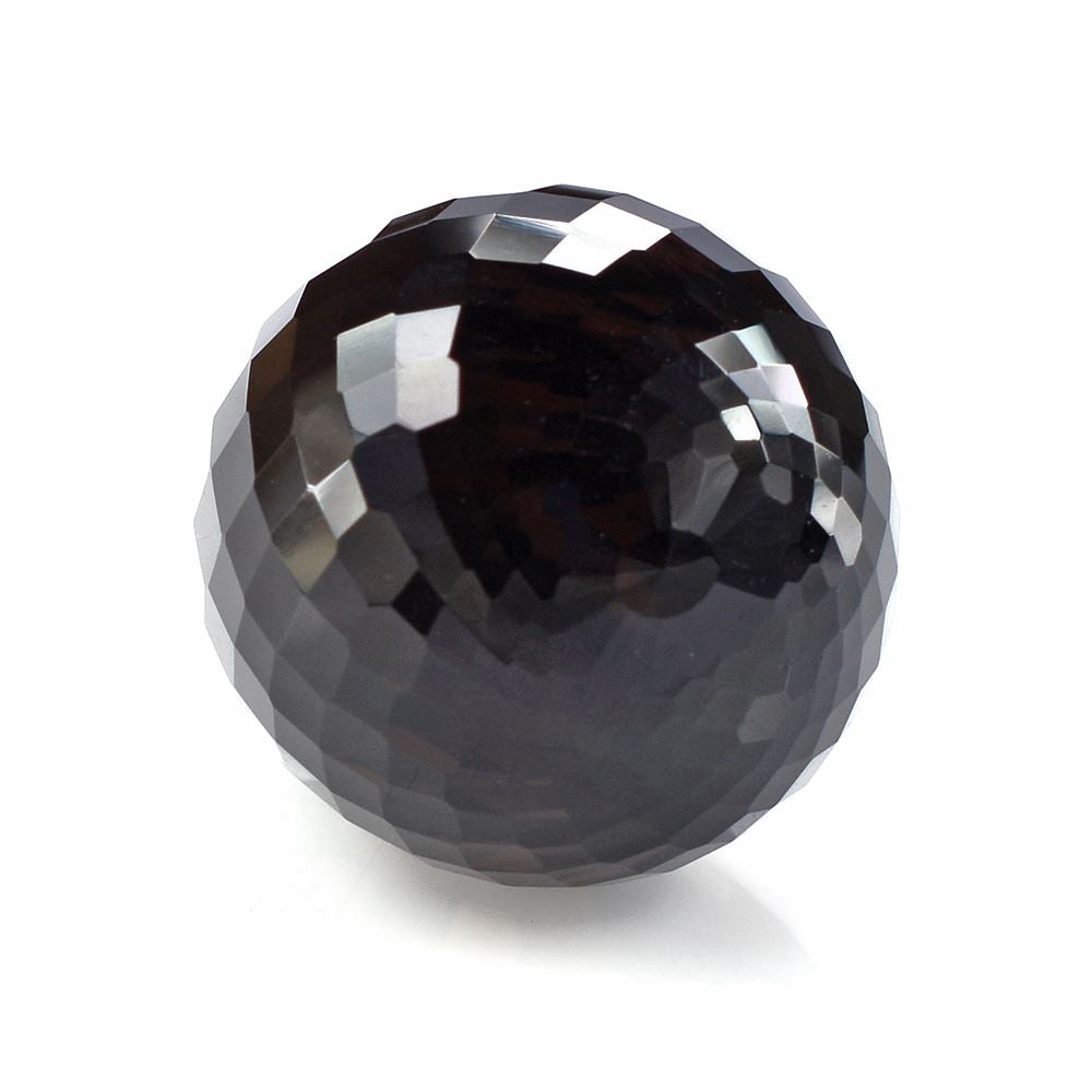 SMOKY QUARTZ FACETED DROP (HALF DRILL) 30X20MM 72.21 Cts.