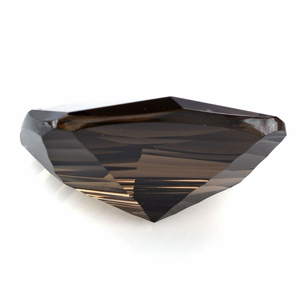 SMOKY QUARTZ FANCY CONCAVE CUSHION 27X20MM 40.35 Cts.
