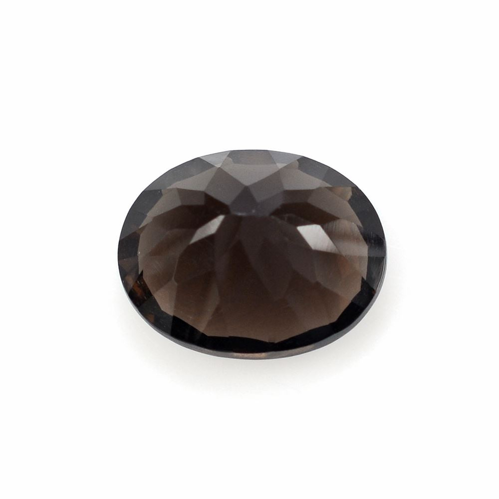 SMOKY QUARTZ CONCAVE CUT OVAL 10X8MM 2.67 Cts.