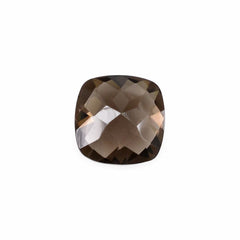 SMOKY QUARTZ CHECKER CUT CUSHION 8MM 1.89 Cts.