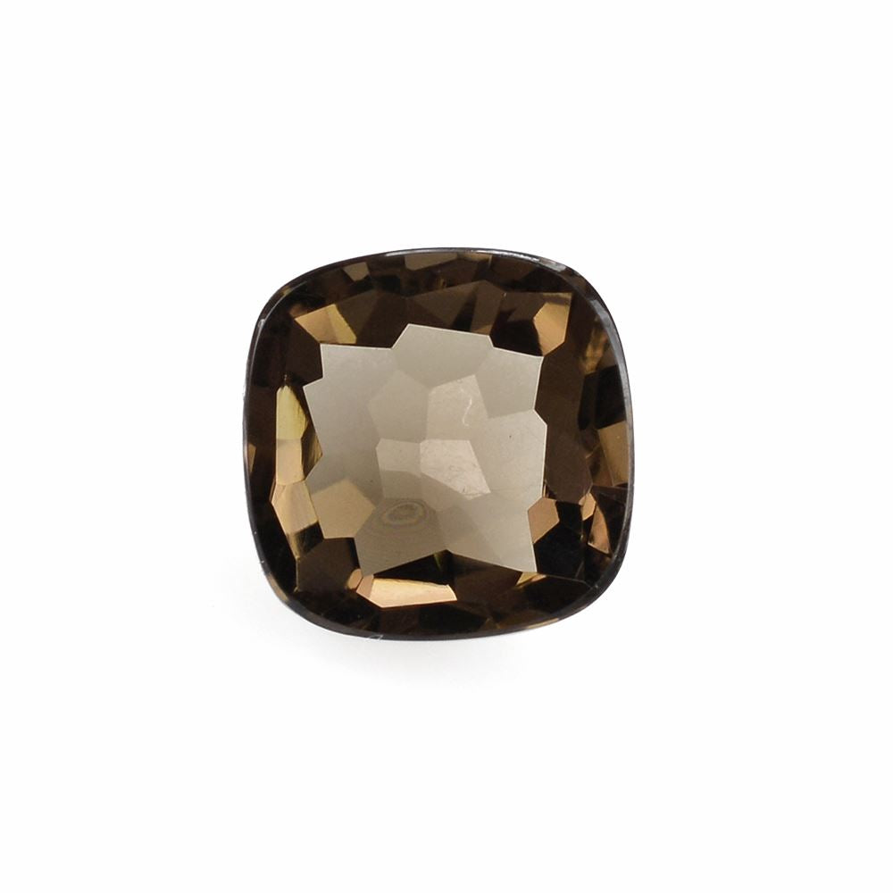 SMOKY QUARTZ IRREGULAR CUT CUSHION CAB 12MM 7.10 Cts.