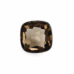 SMOKY QUARTZ IRREGULAR CUT CUSHION CAB 12MM 7.10 Cts.