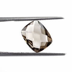 SMOKY QUARTZ BRIOLETTE CUSHION 11X9MM 3.32 Cts.