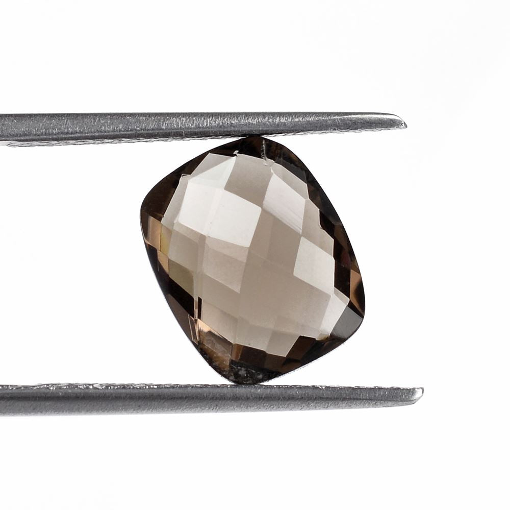 SMOKY QUARTZ BRIOLETTE CUSHION 11X9MM 3.40 Cts.