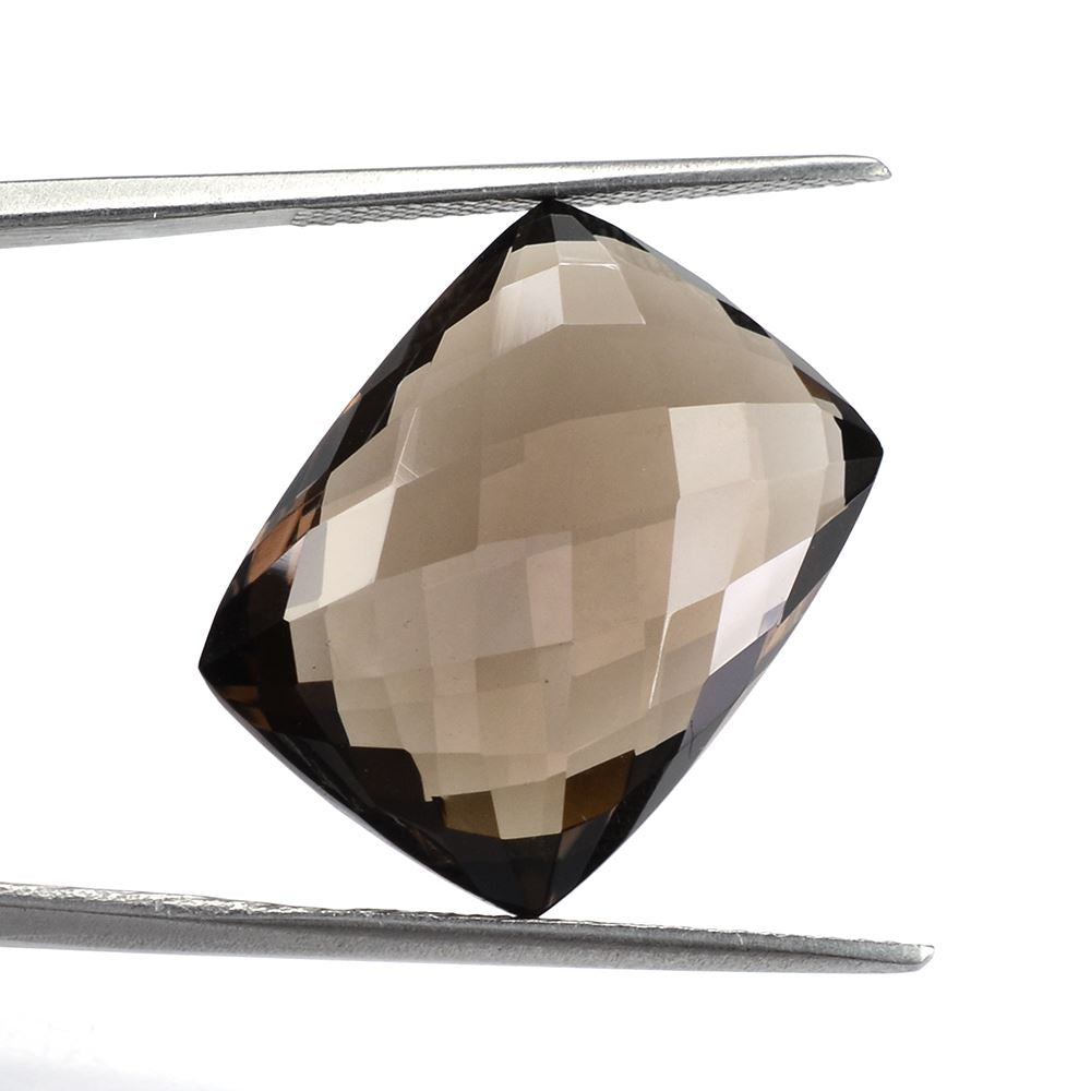 SMOKY QUARTZ BRIOLETTE CUSHION 20X15MM 18.59 Cts.