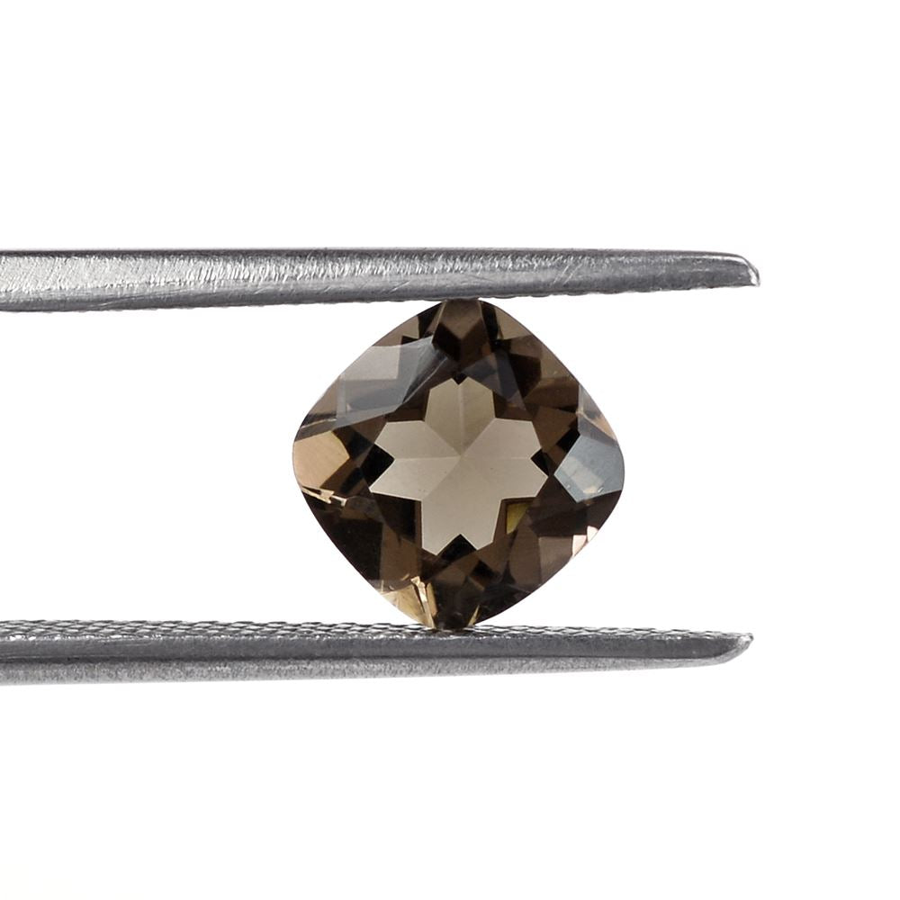 SMOKY QUARTZ CUT CUSHION 7MM 1.30 Cts.