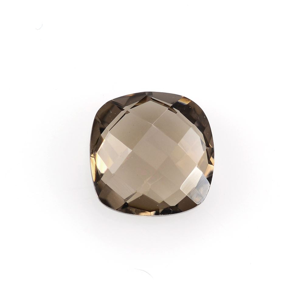 SMOKY QUARTZ BRIOLETTE CUSHION 10MM 3.51 Cts.