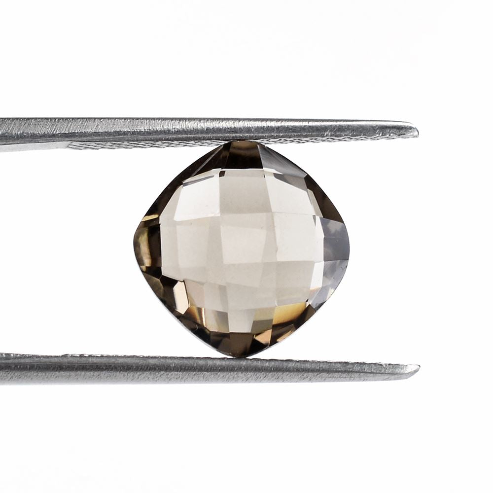 SMOKY QUARTZ BRIOLETTE CUSHION 10MM 3.51 Cts.