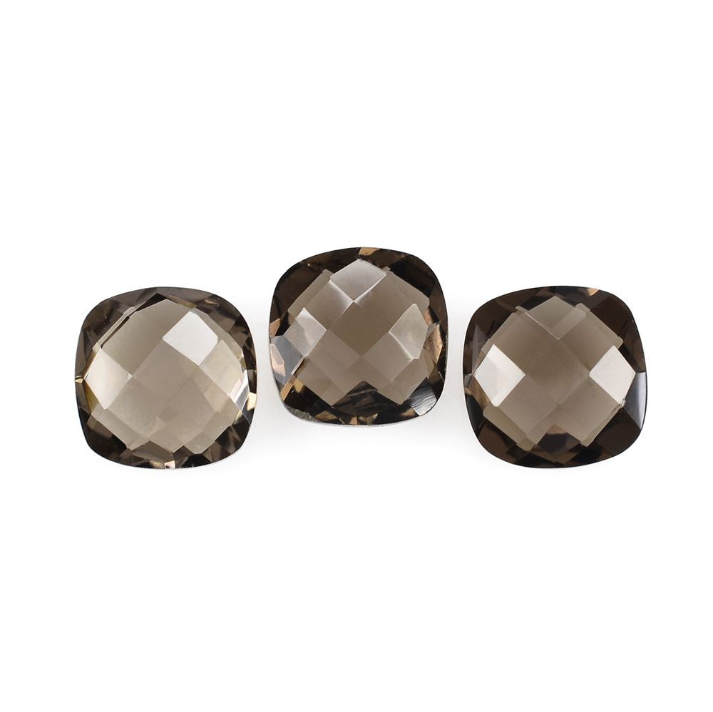 SMOKY QUARTZ BRIOLETTE CUSHION 10MM 3.51 Cts.