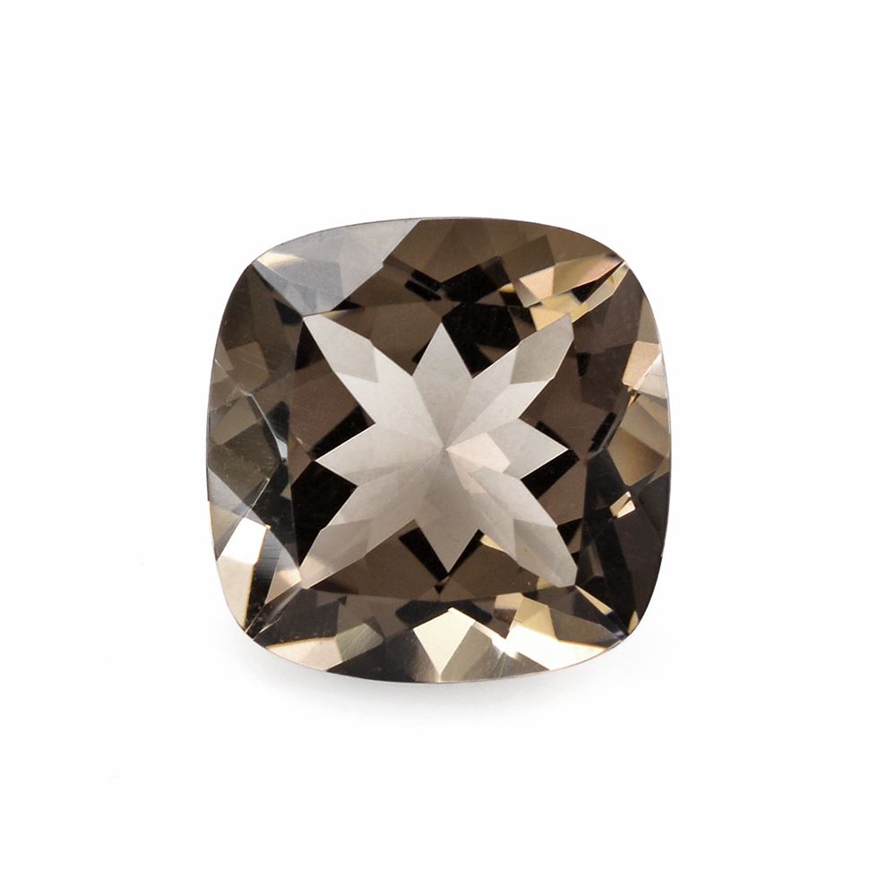 SMOKY QUARTZ CUT CUSHION (LITE) 15MM 12.17 Cts.
