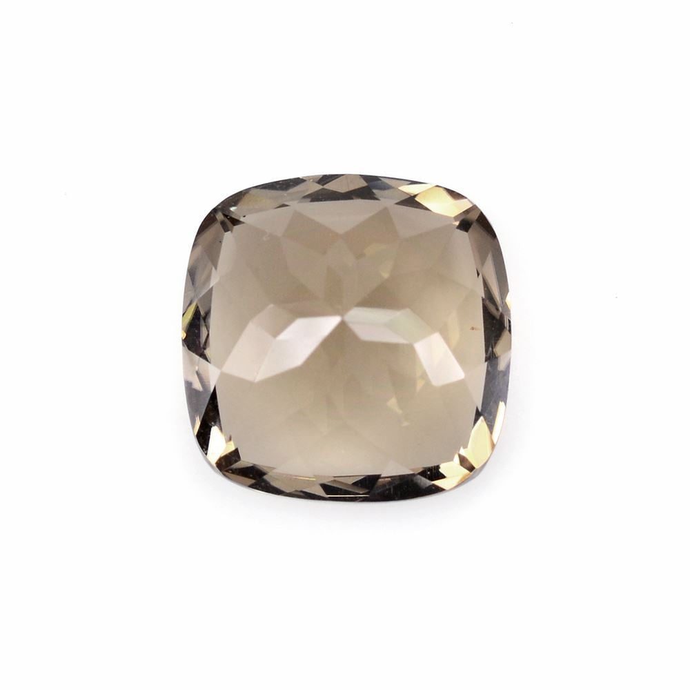 SMOKY QUARTZ CUT CUSHION (LITE) 15MM 12.17 Cts.