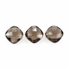 SMOKY QUARTZ BRIOLETTE CUSHION (FULL DRILL) 8MM 2.19 Cts.